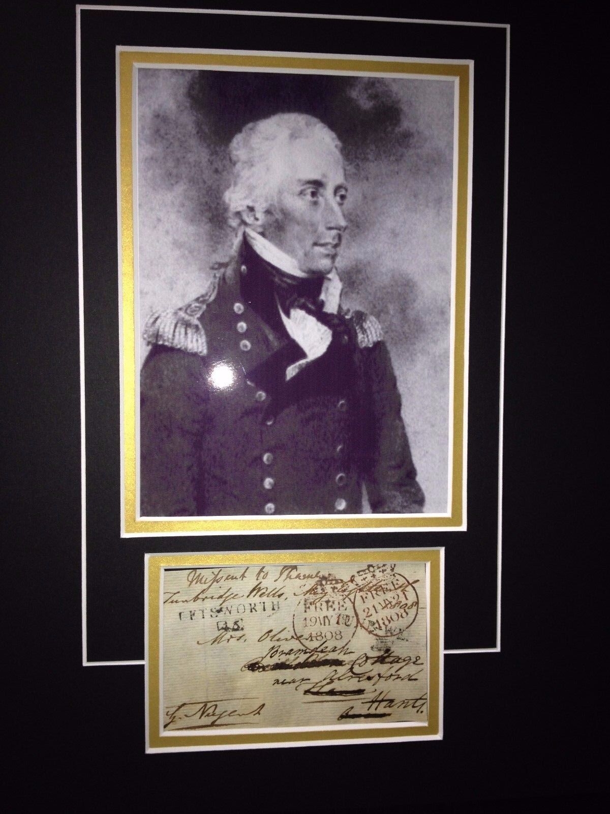 SIR GEORGE NUGENT - DISTINGUISHED ARMY FIELD MARSHAL - SIGNED Photo Poster painting DISPLAY