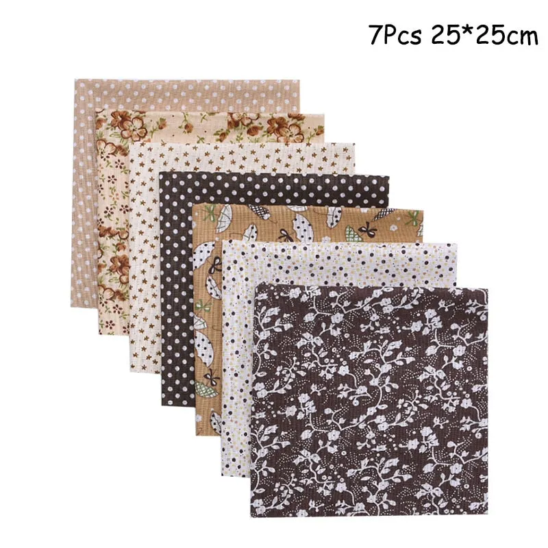 25x25cm and 25x20cm Printed Cotton Fabric Cloth Sewing Quilting Fabrics for Patchwork Needlework DIY Handmade Accessories