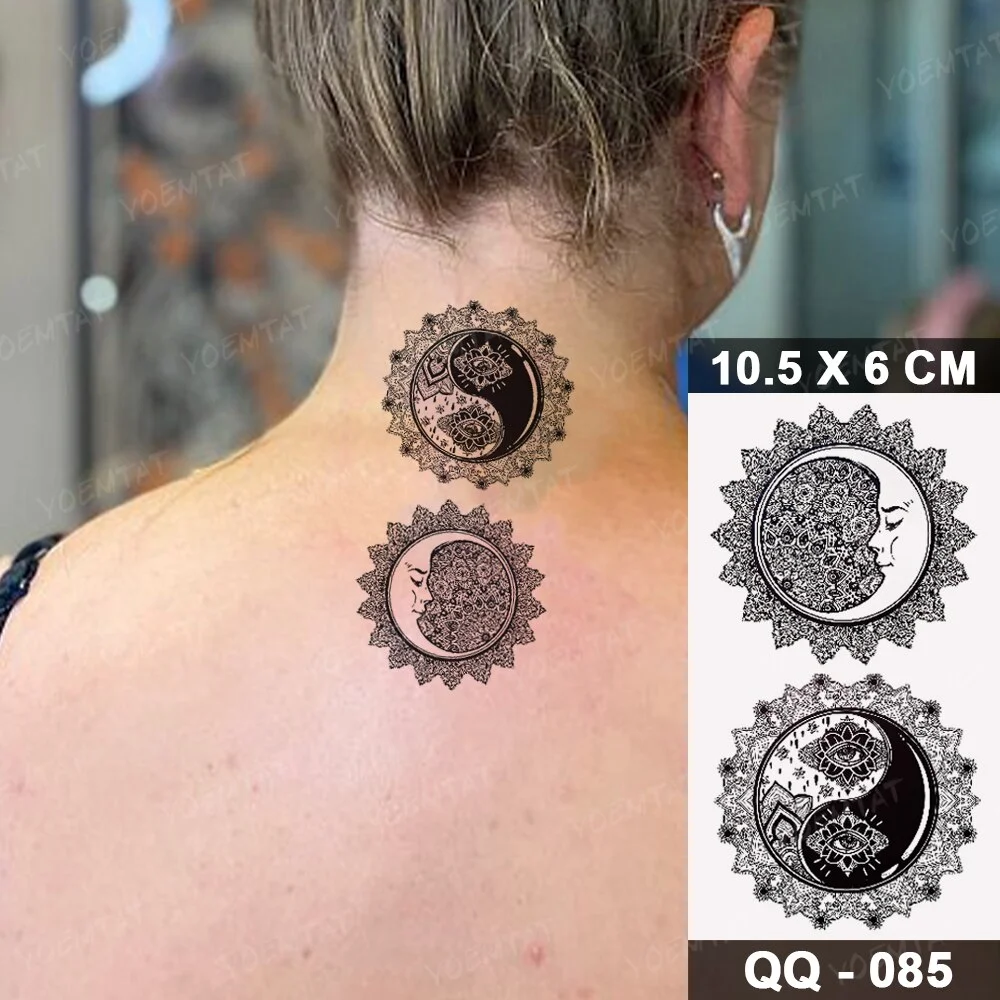 Sdrawing Plant Waterproof Temporary Tattoo Sticker Woman Girl Man Color Flower Flash Tatoo Ankle Body Art Transferable Fake Tatto