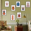 8pcs Insect DIY Mini Round Diamond Painting Set 12x17cm