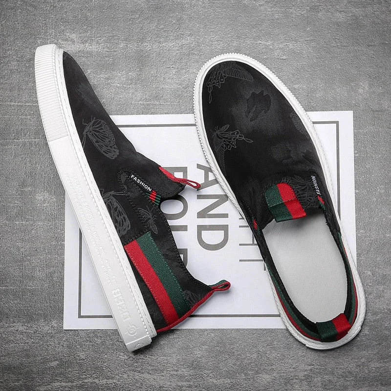 2021 Designer Shoes Men Casual Luxury Brand Italian Men Loafers Slip on Moccasins Breathable Boats Shoes Chaussure Homme