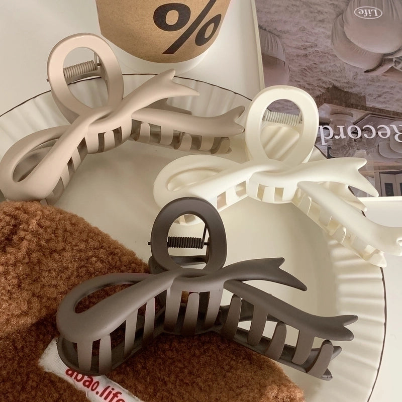 Minimalist Bow Knot Plastic Hair Claws