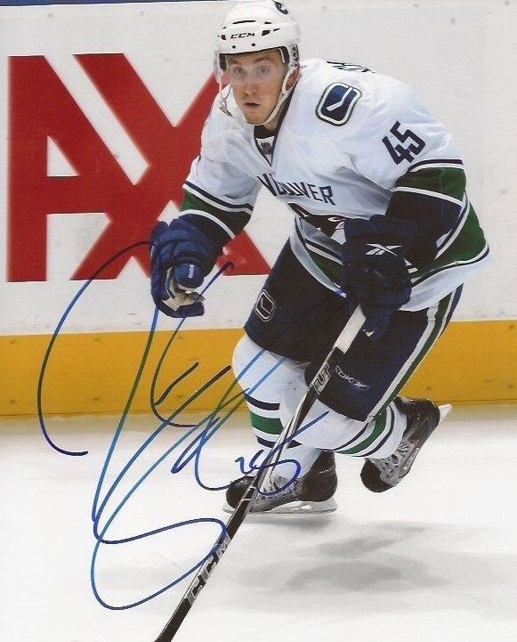 Jordan Schroeder signed Vancouver Canucks 8x10 Photo Poster painting autographed 2