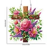 Acryl Kreuz Blume - 5d DIY Handwerk Anhänger