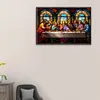 The Last Supper Glass Painting-Paint By Numbers Acrylic Painting 60*40CM(HOT)
