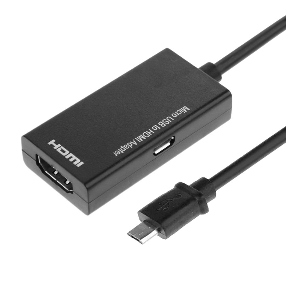 

Micro USB to HDMI-compatible Adapter MHL Converter TV Monitor 1080P Audio Video Cable, 501 Original