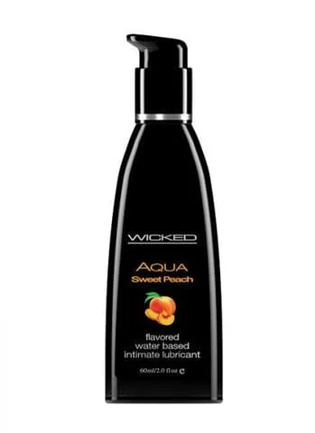 pornhint Pornhint Wicked Aqua Sweet Peach Flavored Water Based Lubricant 2 OZ
