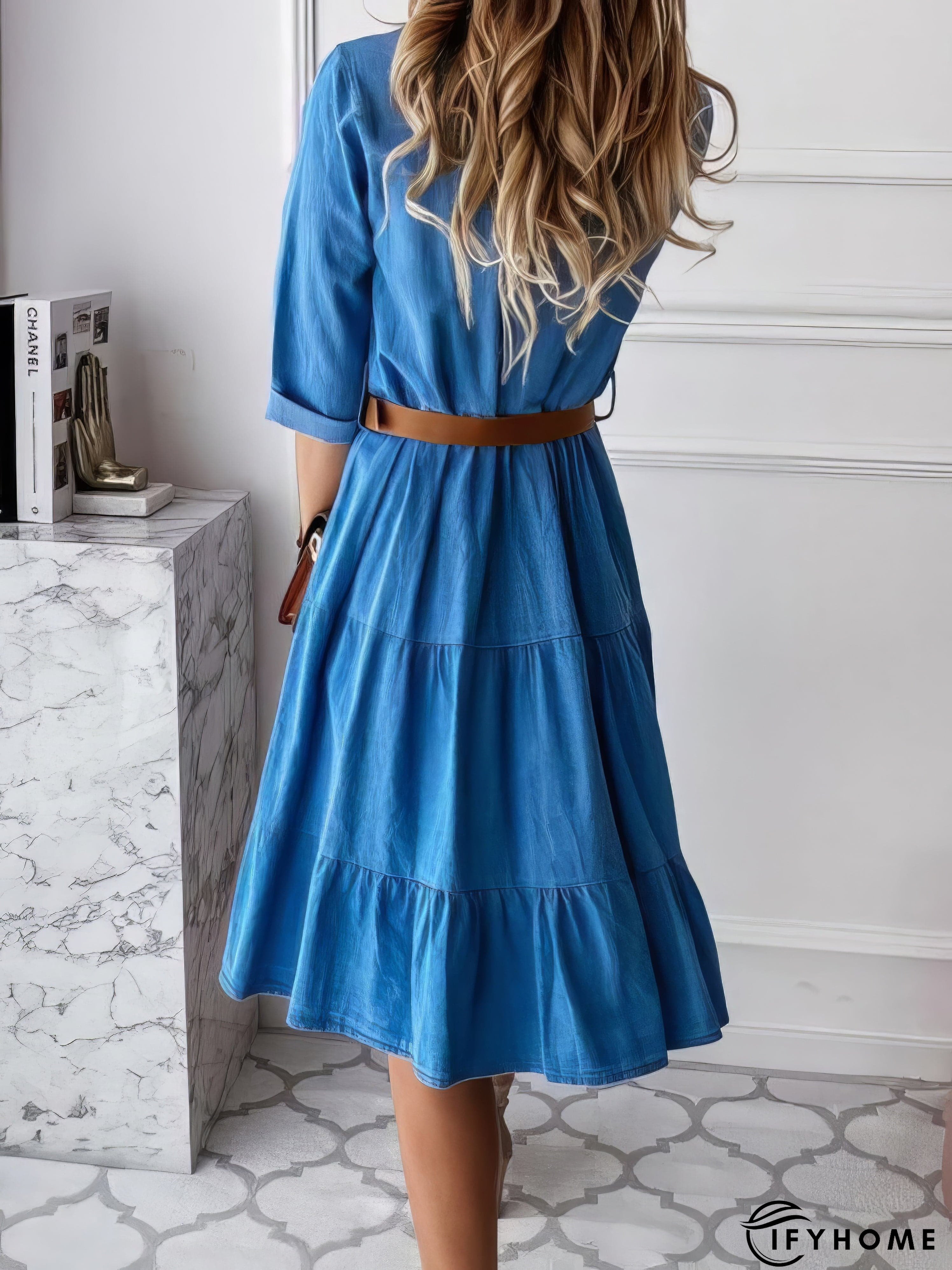 Pocket Denim Dress | IFYHOME