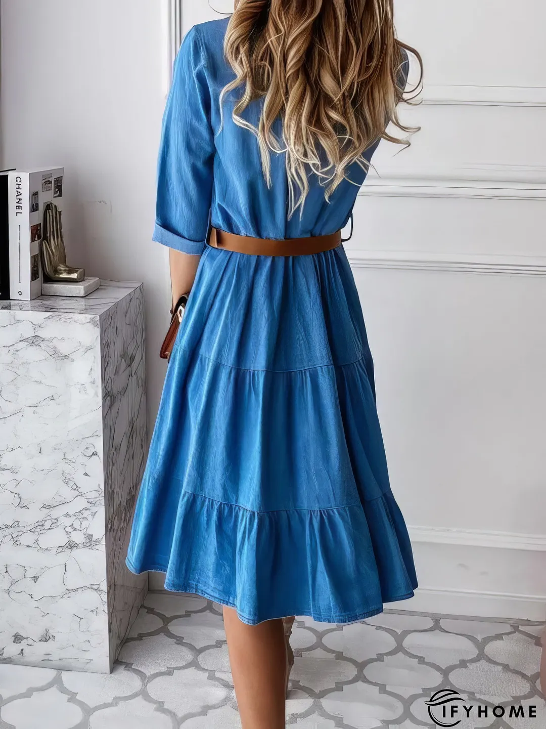 Pocket Denim Dress | IFYHOME