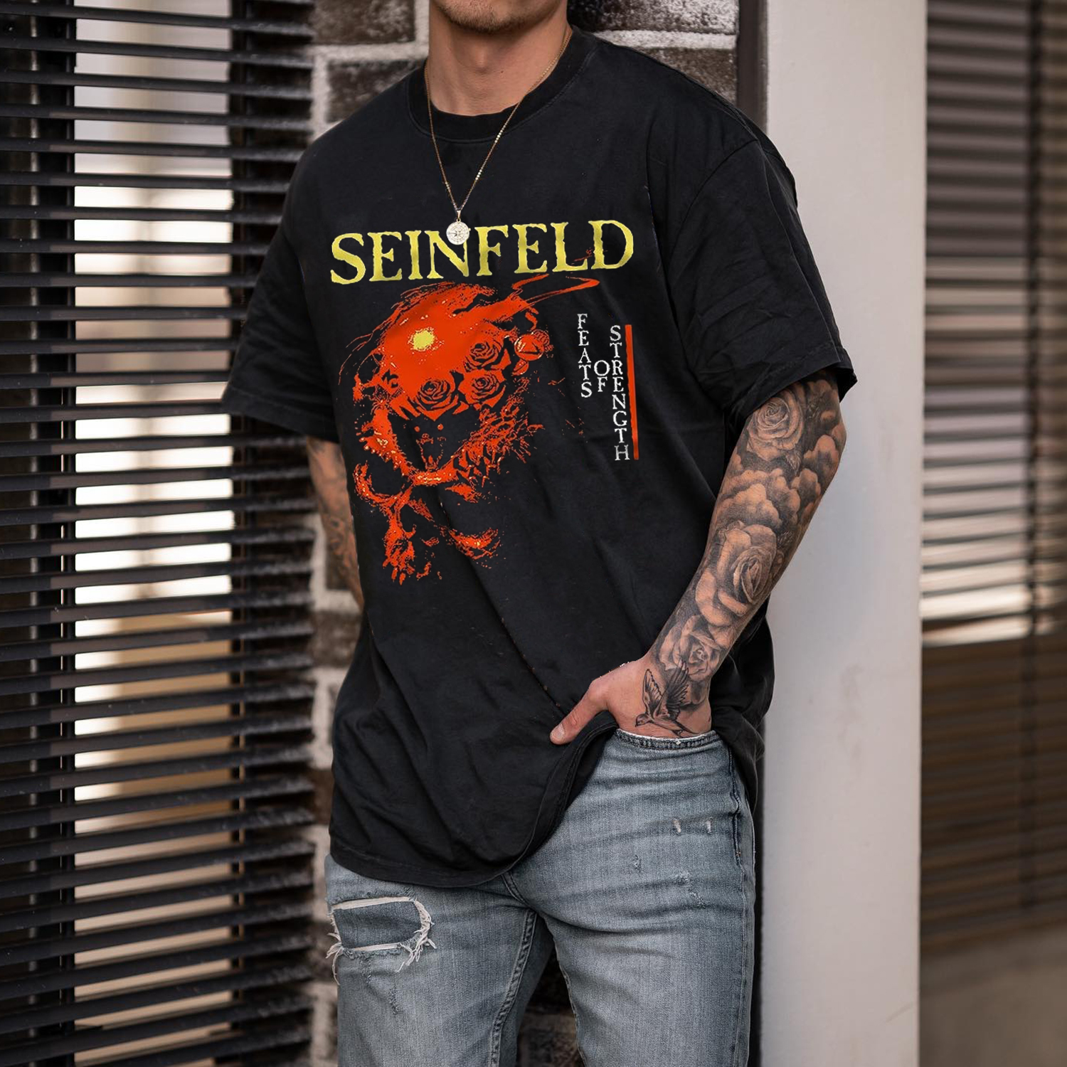 Casual Music Printed Loose T-shirt