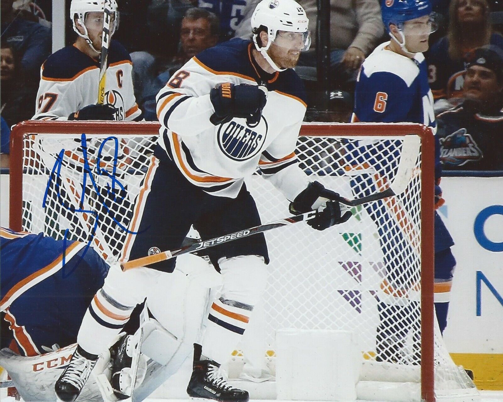 James Neal Signed 8x10 Photo Poster painting Edmonton Oilers Autographed COA