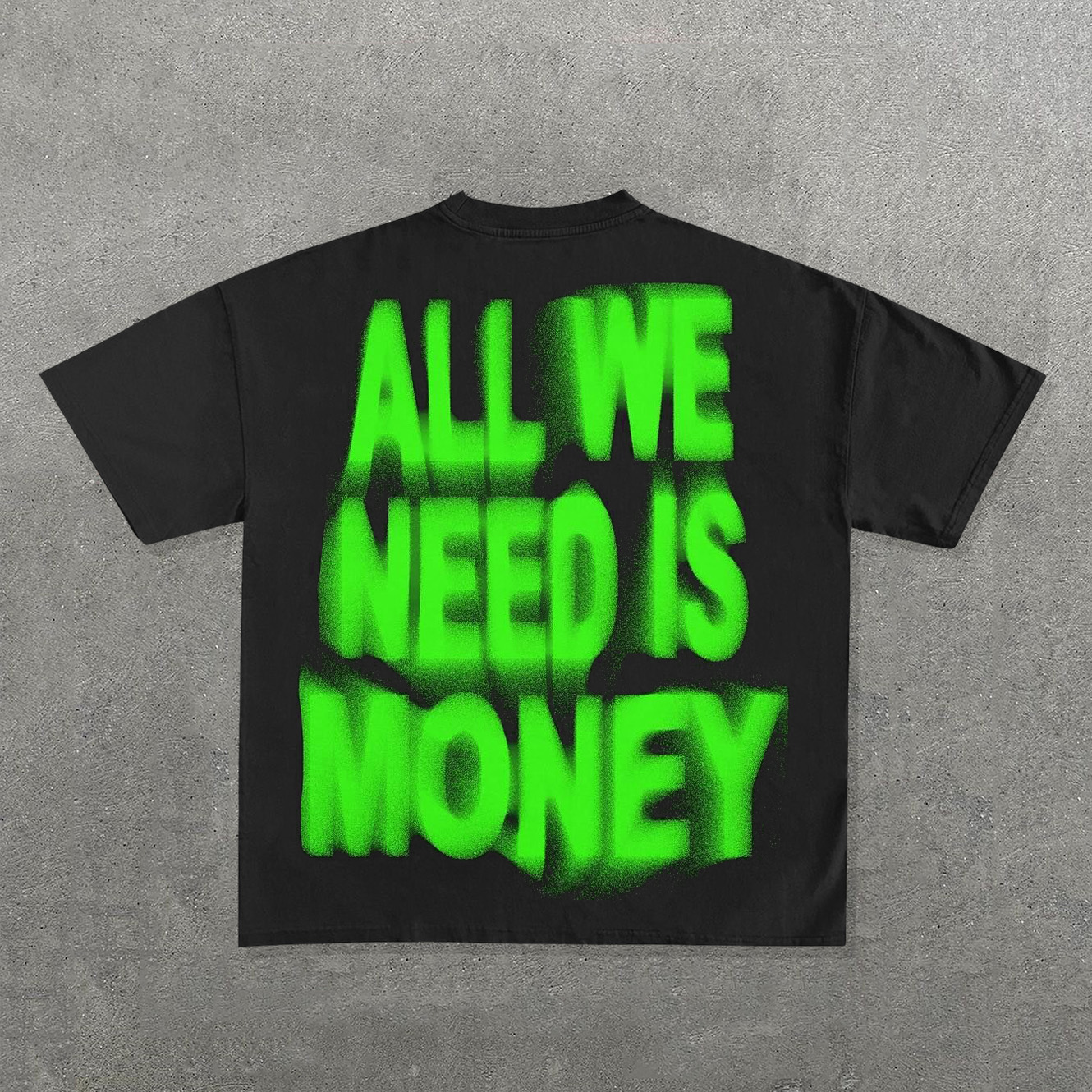 Sopula Vintage All We Need Is Money Graphic Cotton Short Sleeve T-Shirt - SOPULA