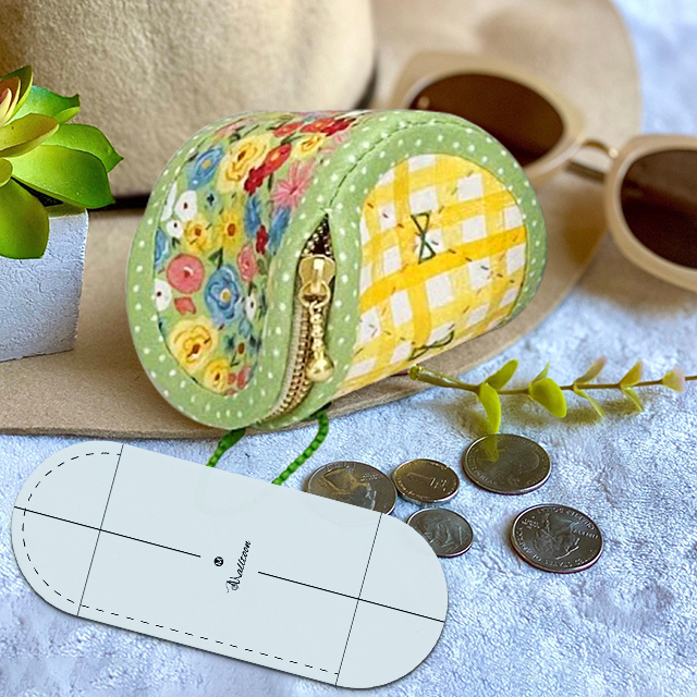 DIY Magic Twist Fabric Zip Bag Included Instructions + Template