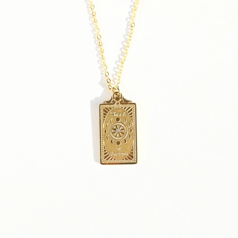 Casual Card 201 Stainless Steel 304 Stainless Steel 18K Gold Plated Unisex Pendant Necklace