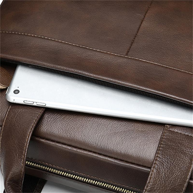 Fashion Casual Business Men's Handbag Retro 14 Inch Shoulder Bag Crossbody Bag
