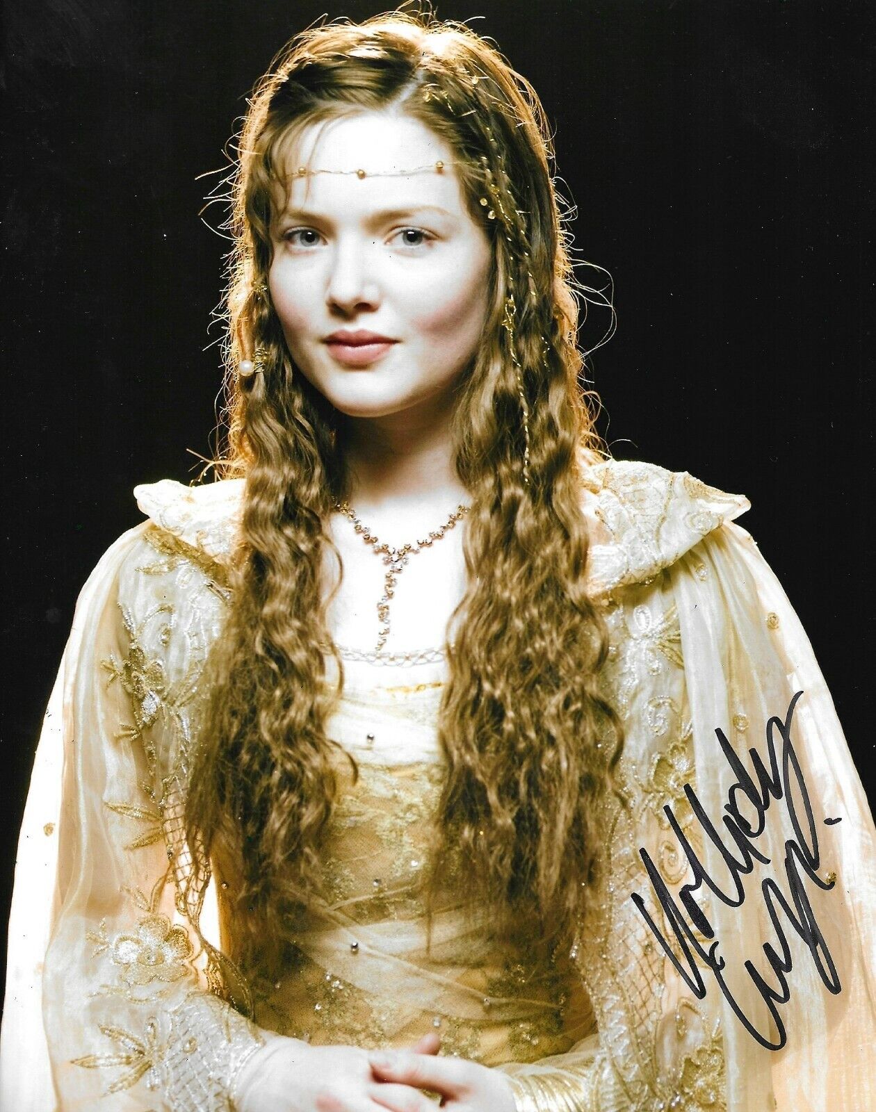 Holliday Grainger Signed Merlin 10x8 Photo Poster painting AFTAL