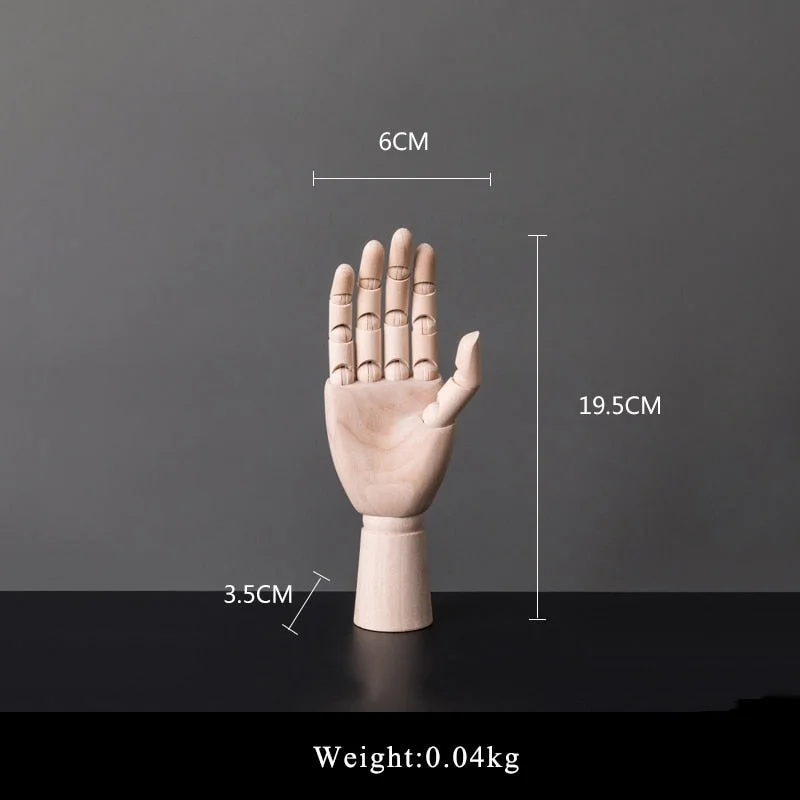 Home Decoration Accessories Modern Finger Figurines for Inerior Living Room Decoration Wooden Miniatures Office Desk Decor Gifts