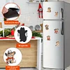 6Pcs Diamond Painting Western Kitten Fridge Magnet for DIY Art Crafts