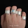 【Musical Genius】Matte Silver Star and Note Ring