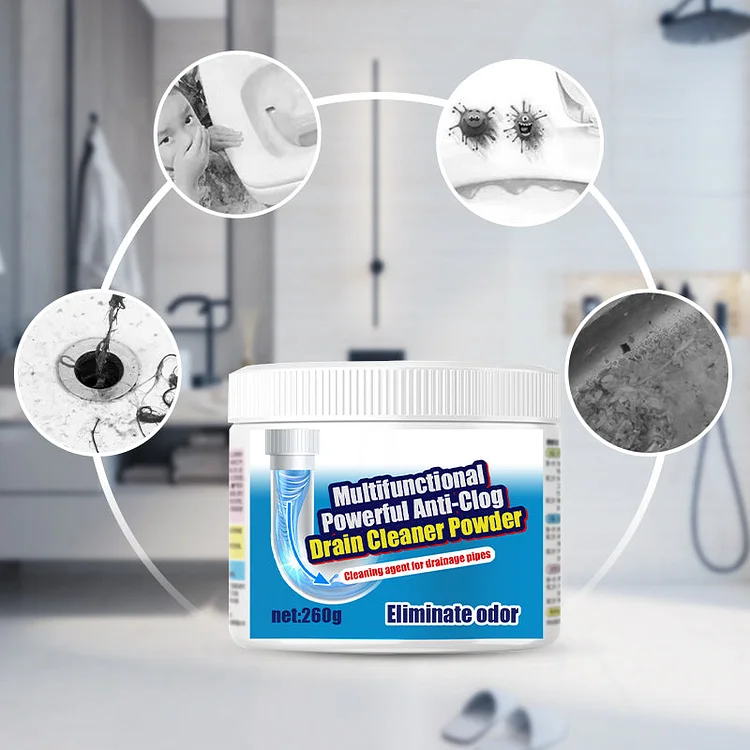 🔥New Year Multifunctional Powerful Anti-Clog Drain Cleaner Powder