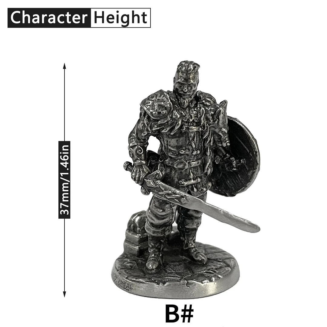1PCS War Chess Table Game Ornaments Decorations Crafts Copper Undead Skeleton Soldiers Dolls Army Legion Model Toy Figurine