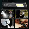 Rechargeable Mini LED Flashlight W/ Magnetic&Clip for Home Camping Emergency Use