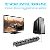 12/24 Ports Network Tool Kit CAT6 Patch Panel RJ45 Networking Wall Mount Rack