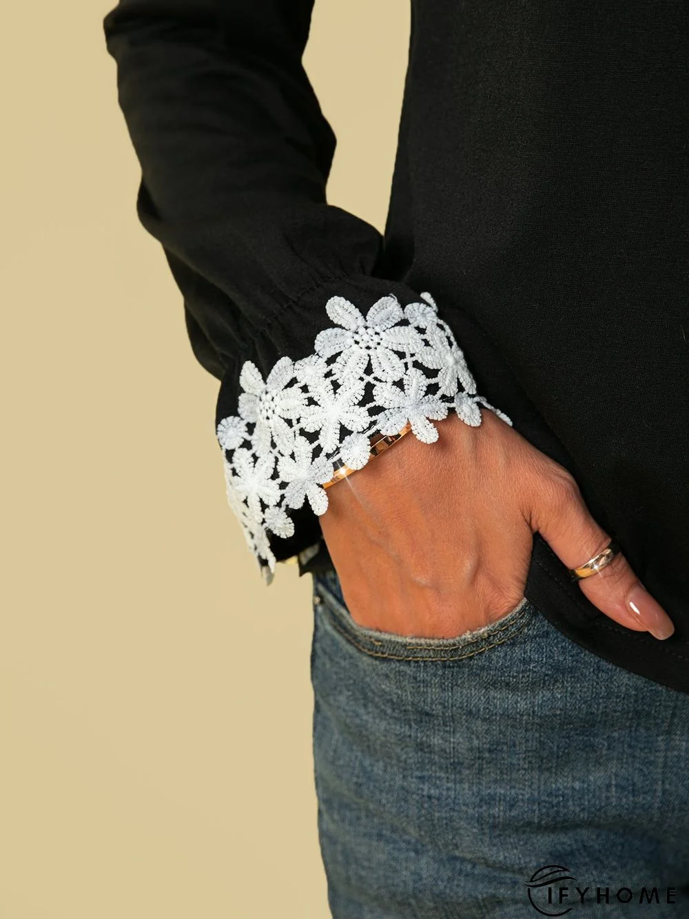 Long Sleeve Crew Neck Top | IFYHOME