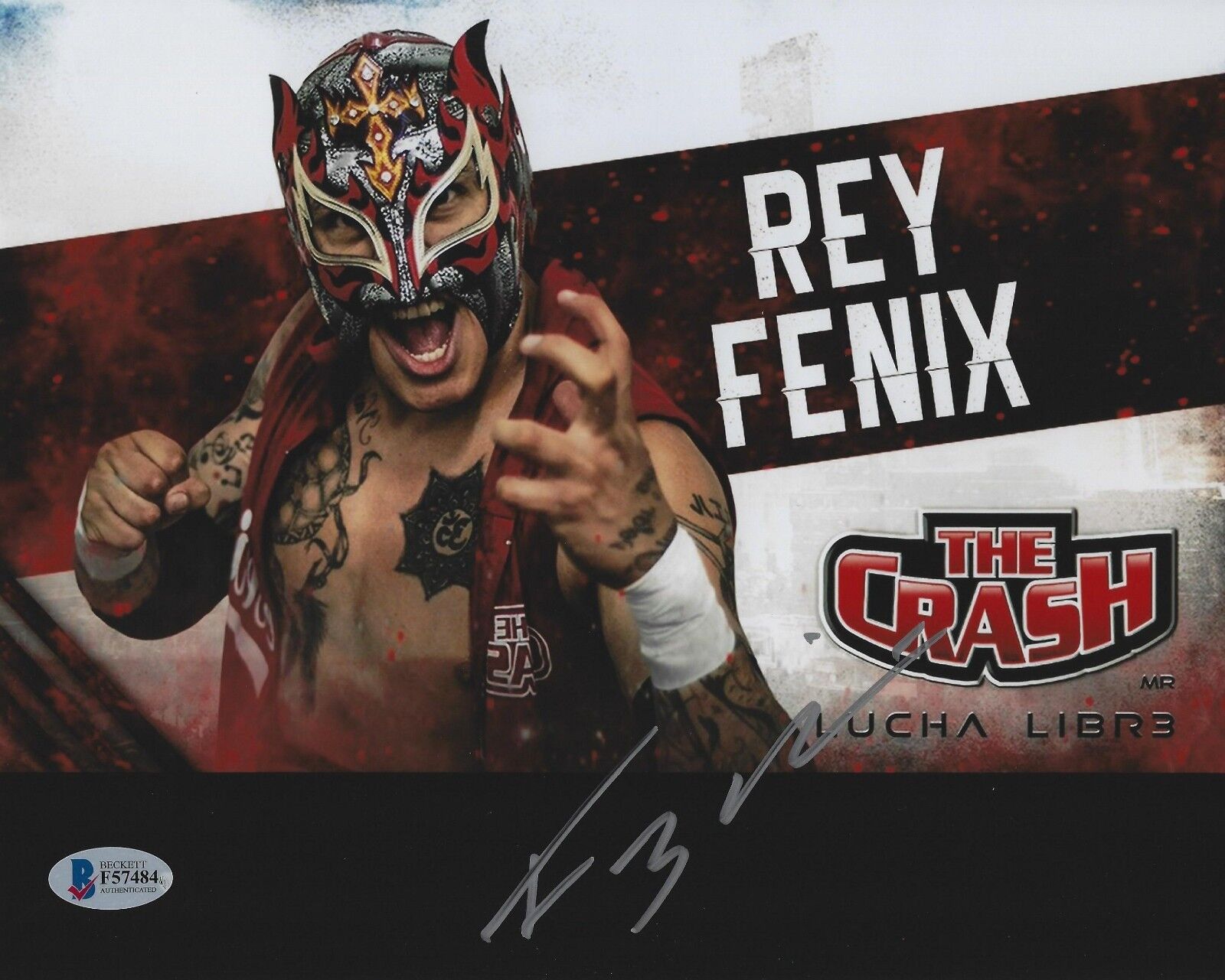 Rey Fenix Signed 8x10 Photo Poster painting BAS Beckett COA Lucha Underground Impact Wrestling 4