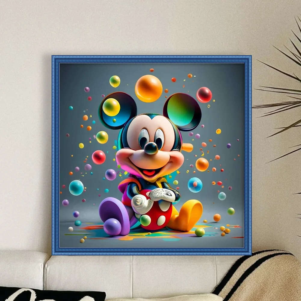 11CT Full Stamped Cross Stitch - Mickey(Canvas|40*40CM)