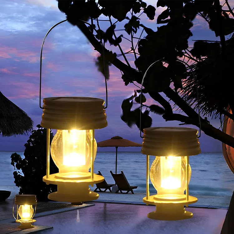 Retro Portable Waterproof Intelligent Led Solar Powered Outdoor Lights - Appledas