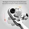 2 In 1 Flexible Head Wrench Steel Industrial Grade Ratcheting Wrench Polish Flexible Head Combination Wrench