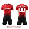Dye Sublimation Custom Printing Soccer Wears Uniforms Sportswear Set Team Training Football Wear Soccer Jerseys T Shirts