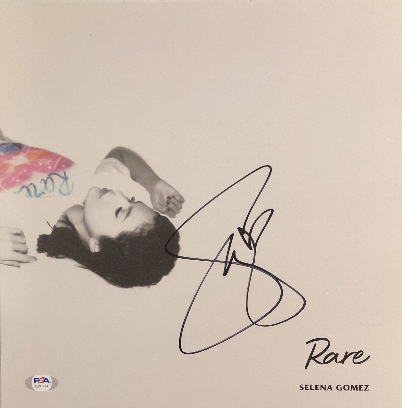 Selena Gomez Signed Autographed 12x12 Album Flat Rare Psa/Dna
