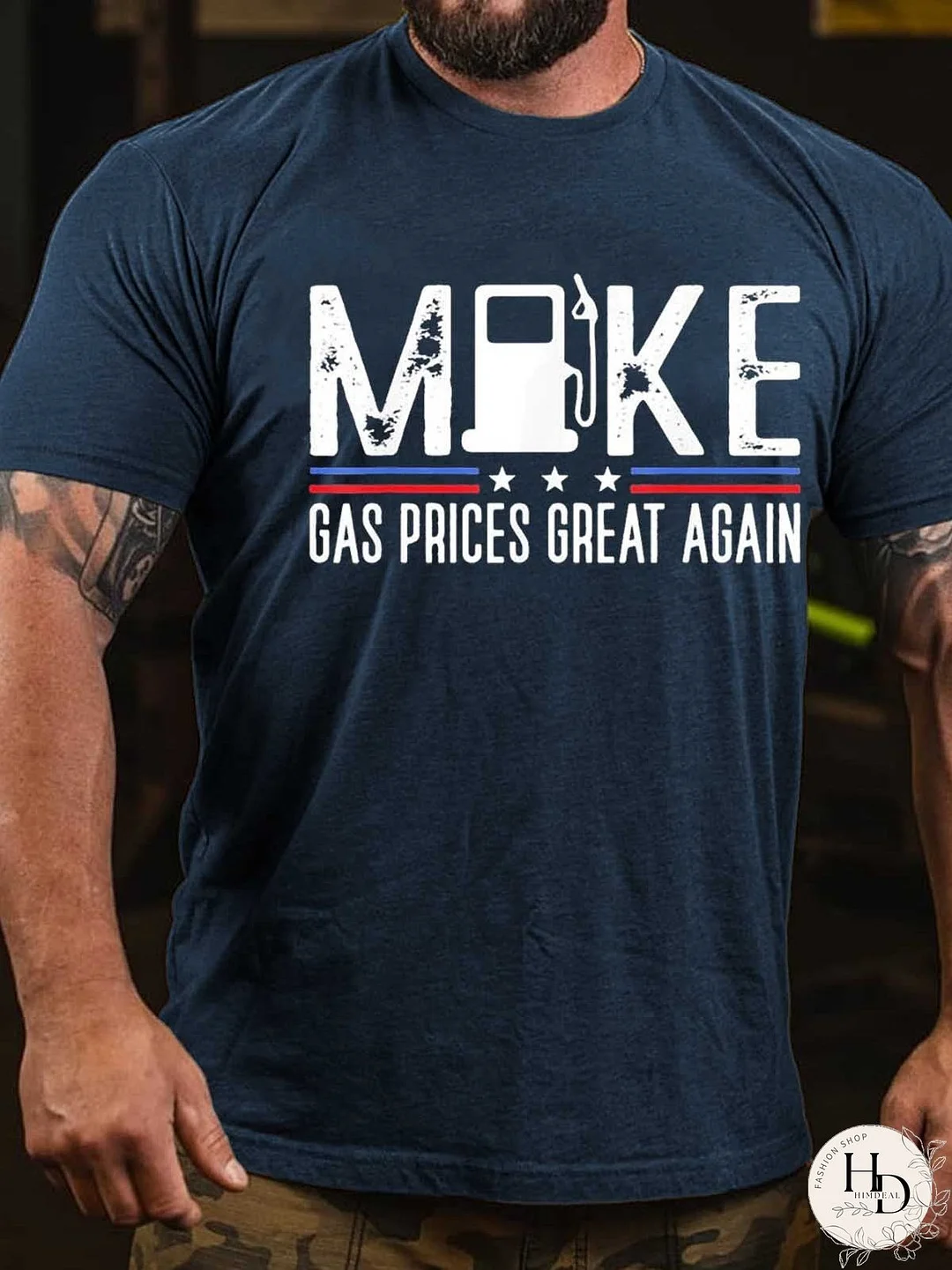 Los hombres hacen que los precios del gas sean geniales otra vez bomba de gas Anti Biden Meme camiseta diciendo Top