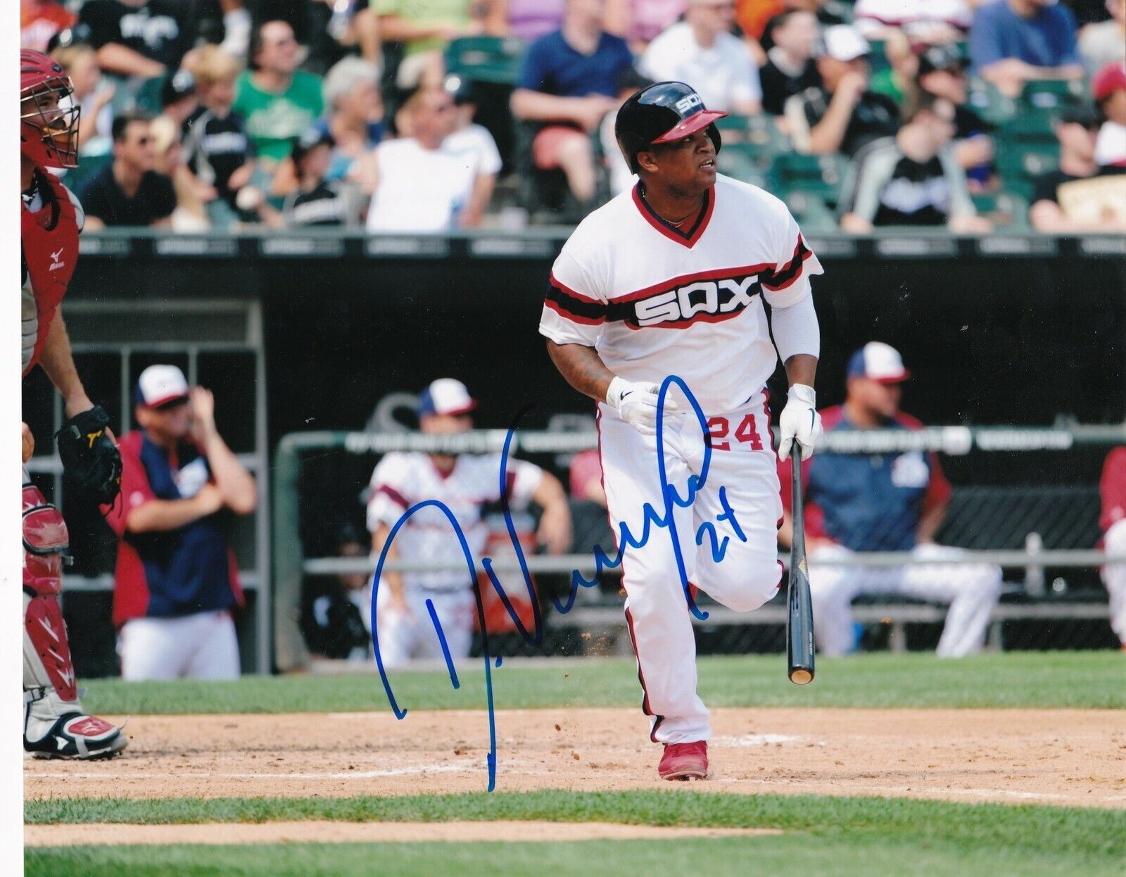 DAYAN VICIEDO CHICAGO WHITE SOX ACTION SIGNED 8x10