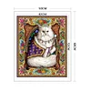 (Big Size)Retro Cat - 11CT Stamped Cross Stitch - 50*67cm