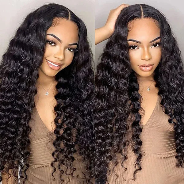 Hair HD Lace Wigs 13x4 Lace Front Wig Deep Wave Wig