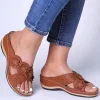 Women's comfortable flat round toe sandals
