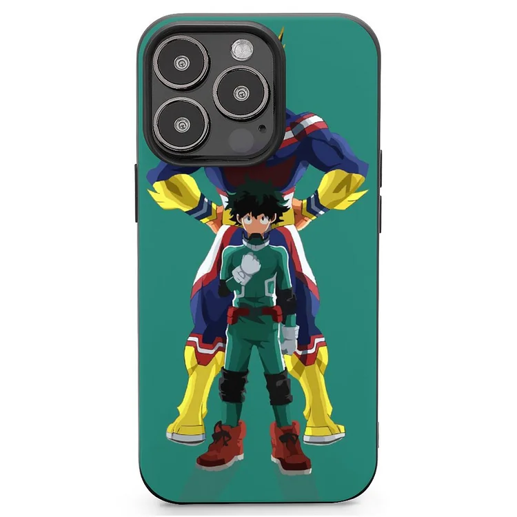 All Might Izuku Midoriya Anime My Hero Academia Phone Case Mobile Phone Shell IPhone 13 and iPhone14 Pro Max and IPhone 15 Plus Case - Heather Prints Shirts