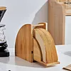 Coffee Filter Holder, Removable Wooden V60 Coffee Filter Holder With Acrylic Dust Cover