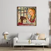 Retro Billboard-11CT Stamped Cross Stitch 40*40cm/15.75*15.75in tapestrymarket