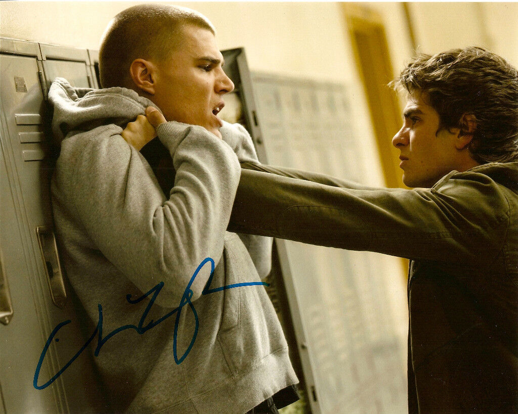 Spiderman Flash Thompson Chris Zylka Autographed Signed 8x10 Photo Poster painting COA