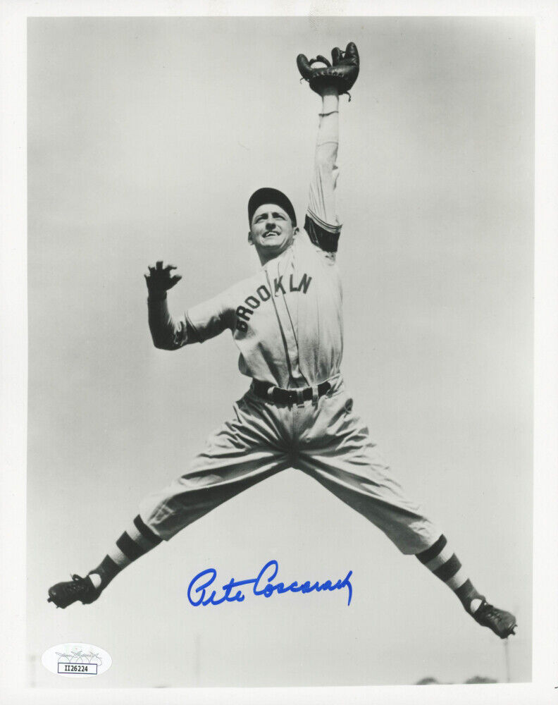 Pete Coscarart Signed Autographed 8 x 10 Photo Poster painting Brooklyn Dodgers(JSA COA) MLB