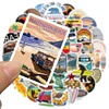 50 PCS California Transferable Stickers for DIY Project Laptop Suitcase Decorating