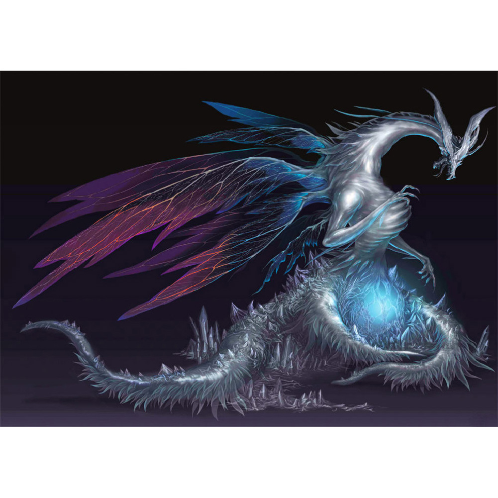 

30*40CM - Round Drill Diamond Painting - Fantasy Dragon, 501 Original