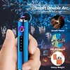  Portable Mini USB Electric Lighter, Windproof Flameless Lighters, Rechargeable Lighter,Plasma Lighter for Candle with LED Power Indicator