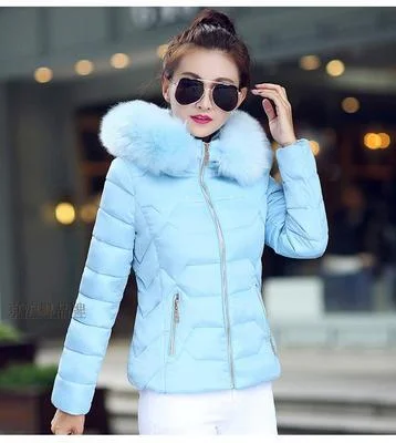 Woherb 2023 Autumn And Winter New Women's Cotton Coat Short Big Wool Korean Version Of Large Size Women's Cotton Padded Jacket-Outfit Ideas