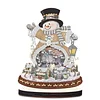 2Pcs Diamond Painting Christmas Snowman Ornaments Christmas Gifts