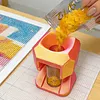 Diamond Painting Organizer Funnel Fit Round Containers Portable Drill Funnel 2.56x1.97in for DIY Craft Easy Transfer Tools (Pink Gold)